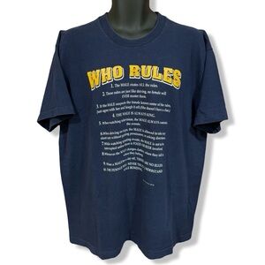Vintage 90s Novelty Who Rules T-Shirt